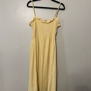 Yellow Smocked Sundress